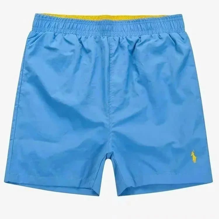 Polo Ralph Lauren Polo Swim Trunks Olive with Orange Lining — 17