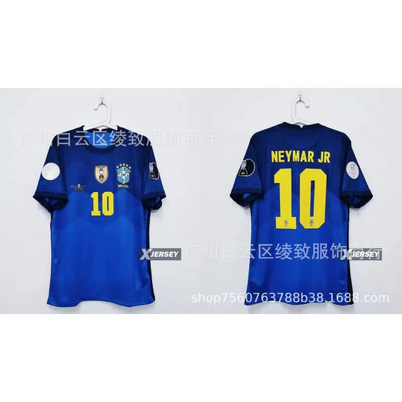 Nike Team Brasil Jersey CBF Crest — 2021巴西客场定制10号球星+臂章