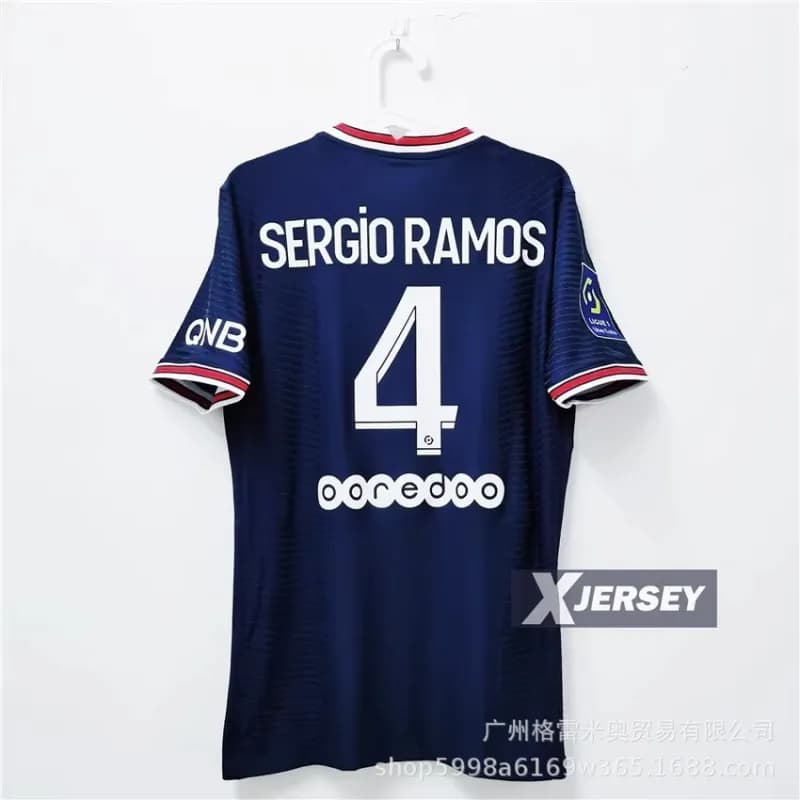 Nike Football Jersey Kang In No. 19 — 21-22巴黎主场4号球星加法甲