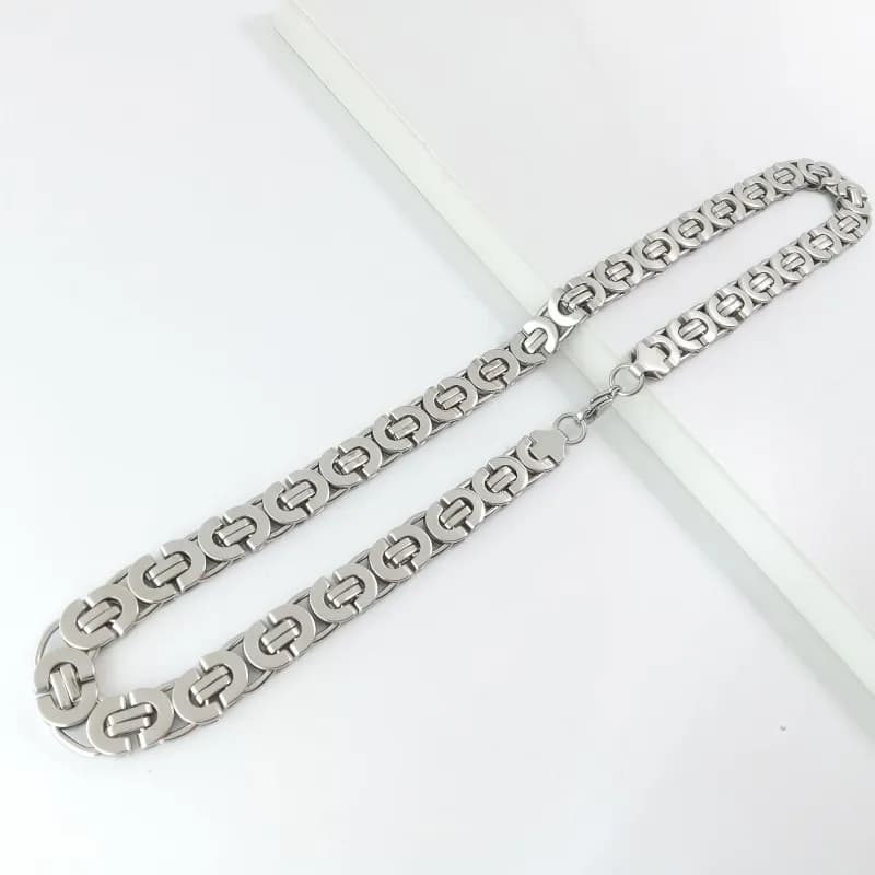 Chrome Hearts Link Chain Necklace Silver Tone
