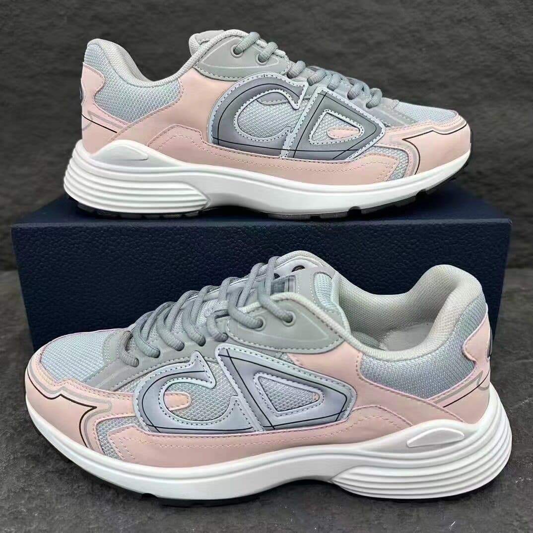 Chunky Sneaker Mesh and Suede — B30灰粉蓝