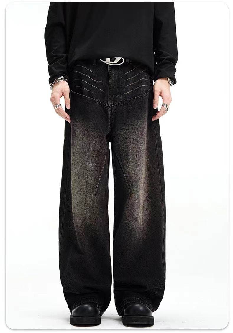 Levi's Wide-Leg Jeans Distressed Wash