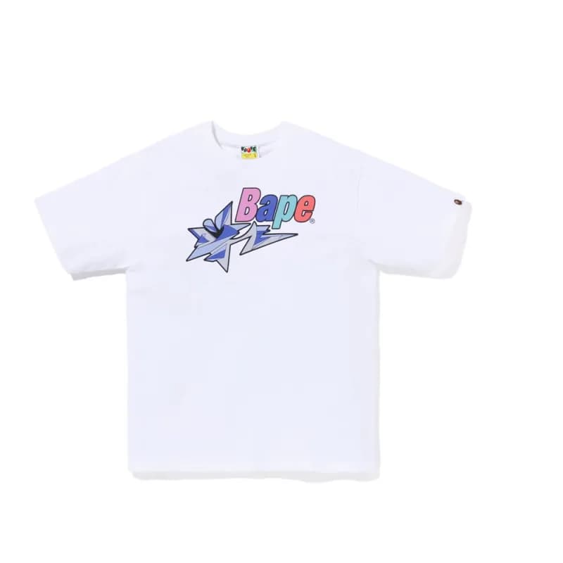 BAPE Ape Head Tee Spray Paint Ape — 767# 白色