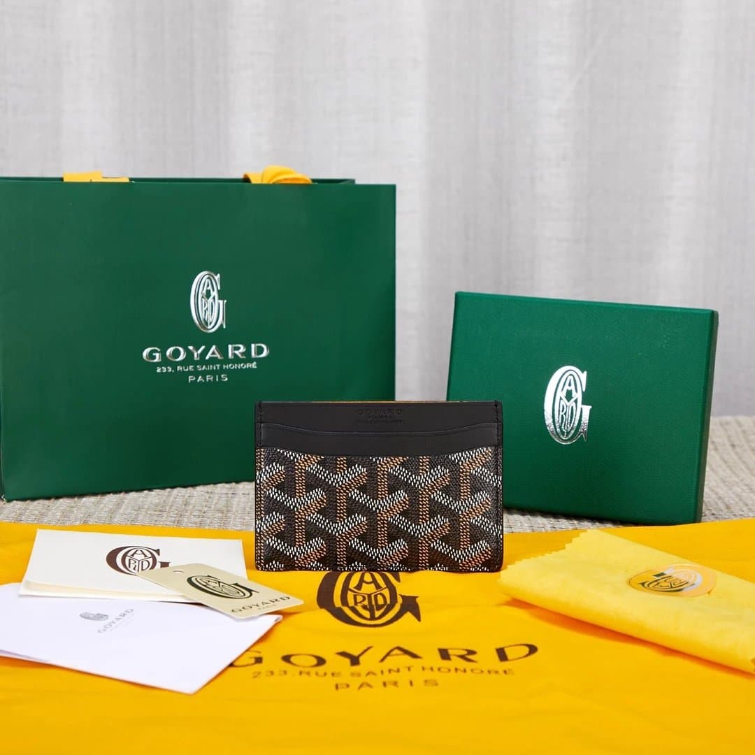 Goyard Card Holder Goyardine Canvas