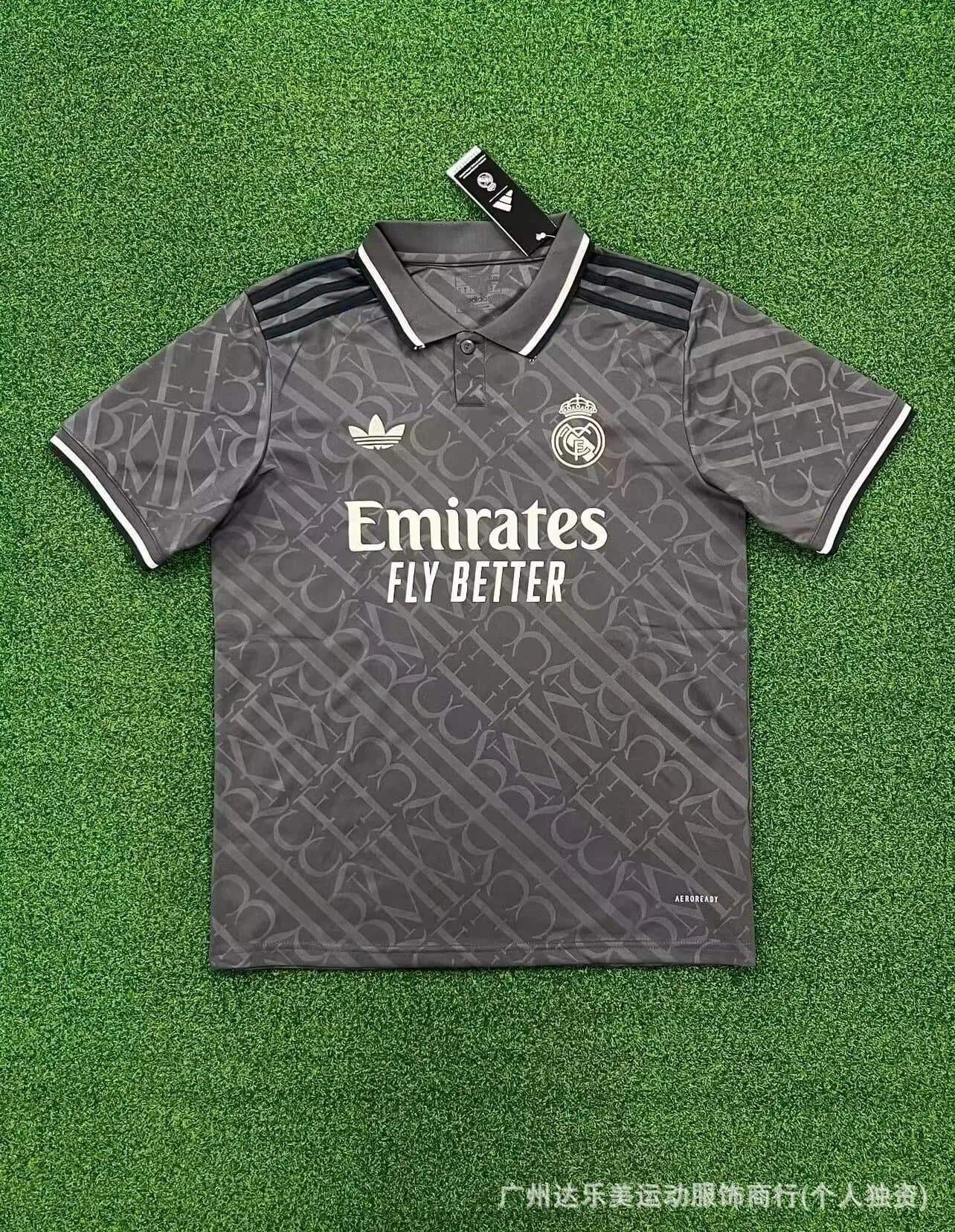 Adidas Real Madrid Polo Shirt Monogram Print