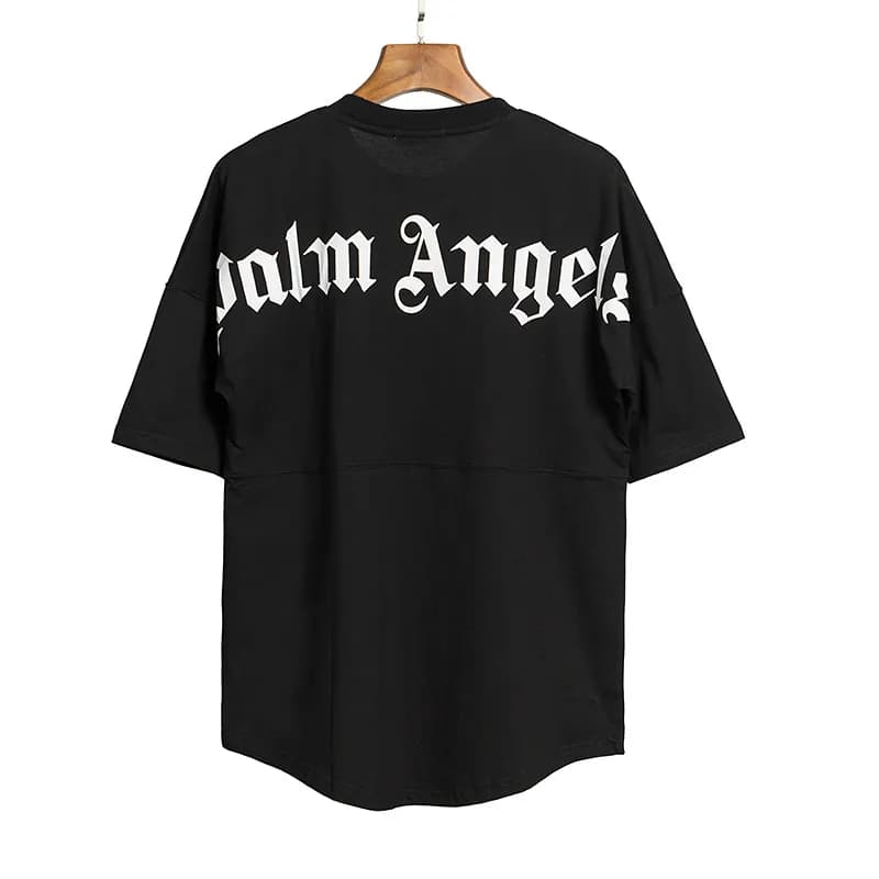 Palm Angels Tee Palm Tree Logo — 697黑-白印花