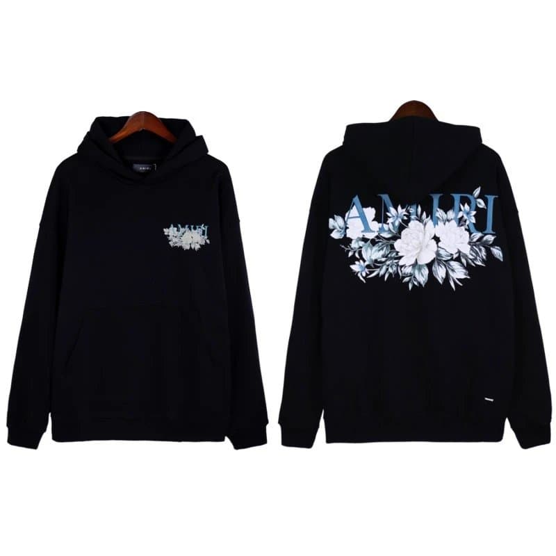 Palm Angels Hoodie Logo Print — 5847 黑色