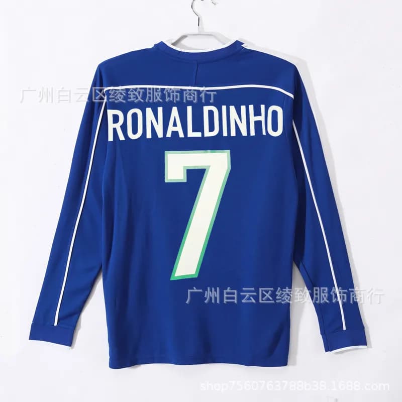 Nike Team Brasil Jersey CBF Crest — 1998巴西客场长袖定制7号球星