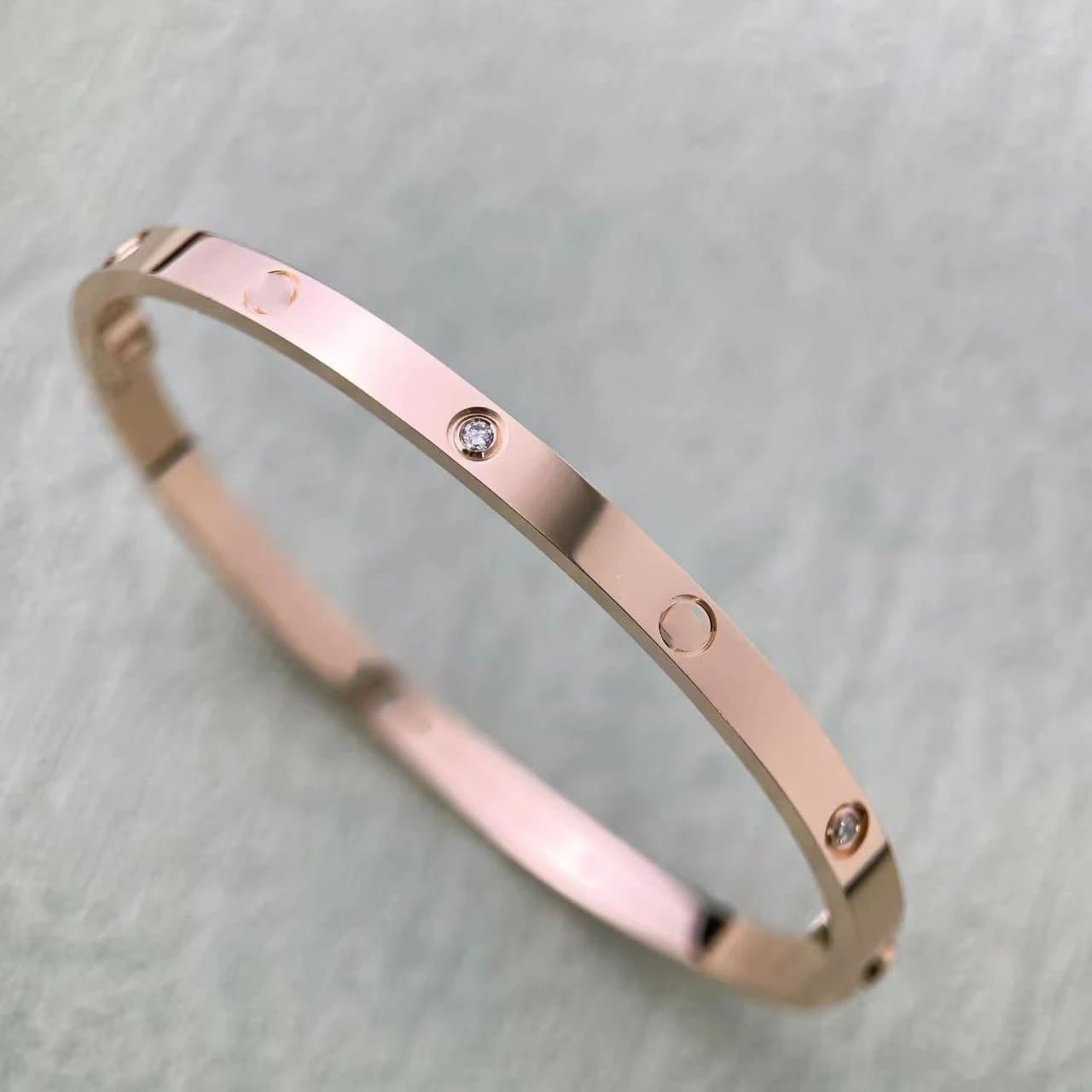 Cartier Juste Un Clou Bracelet Medium — 窄版玫瑰金四钻