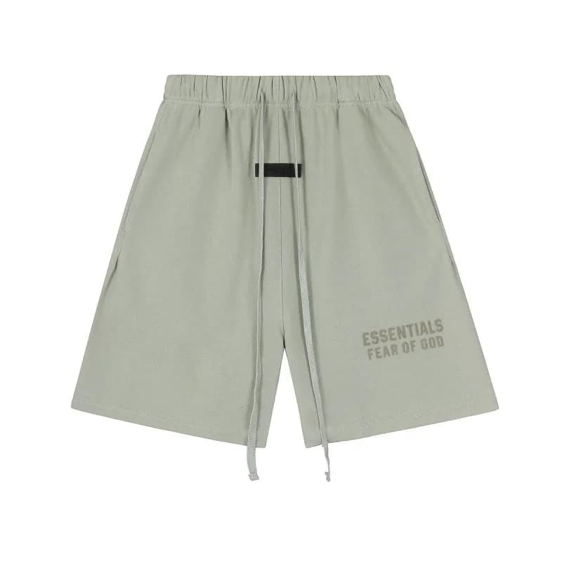 Fear of God Essentials Essentials Tee Metallic Logo — 2310短裤浅绿