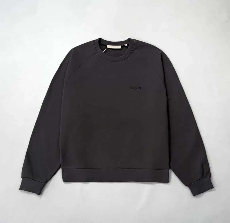 Fear of God Zip-Up Hoodie Heather Grey — ESS套头休闲上衣(黑)