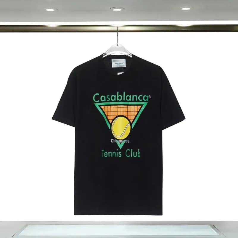 Casablanca Graphic T-Shirt Casa Blanca Tennis Print — 40