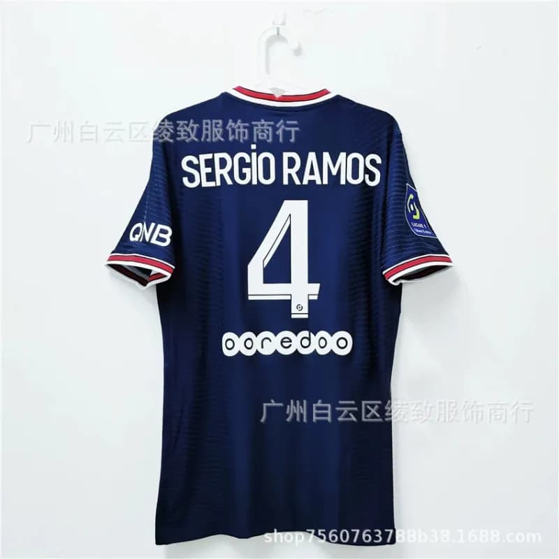 Home Jersey Ibrahimović #10 — 2122巴黎主场定制4号球星+联赛臂章