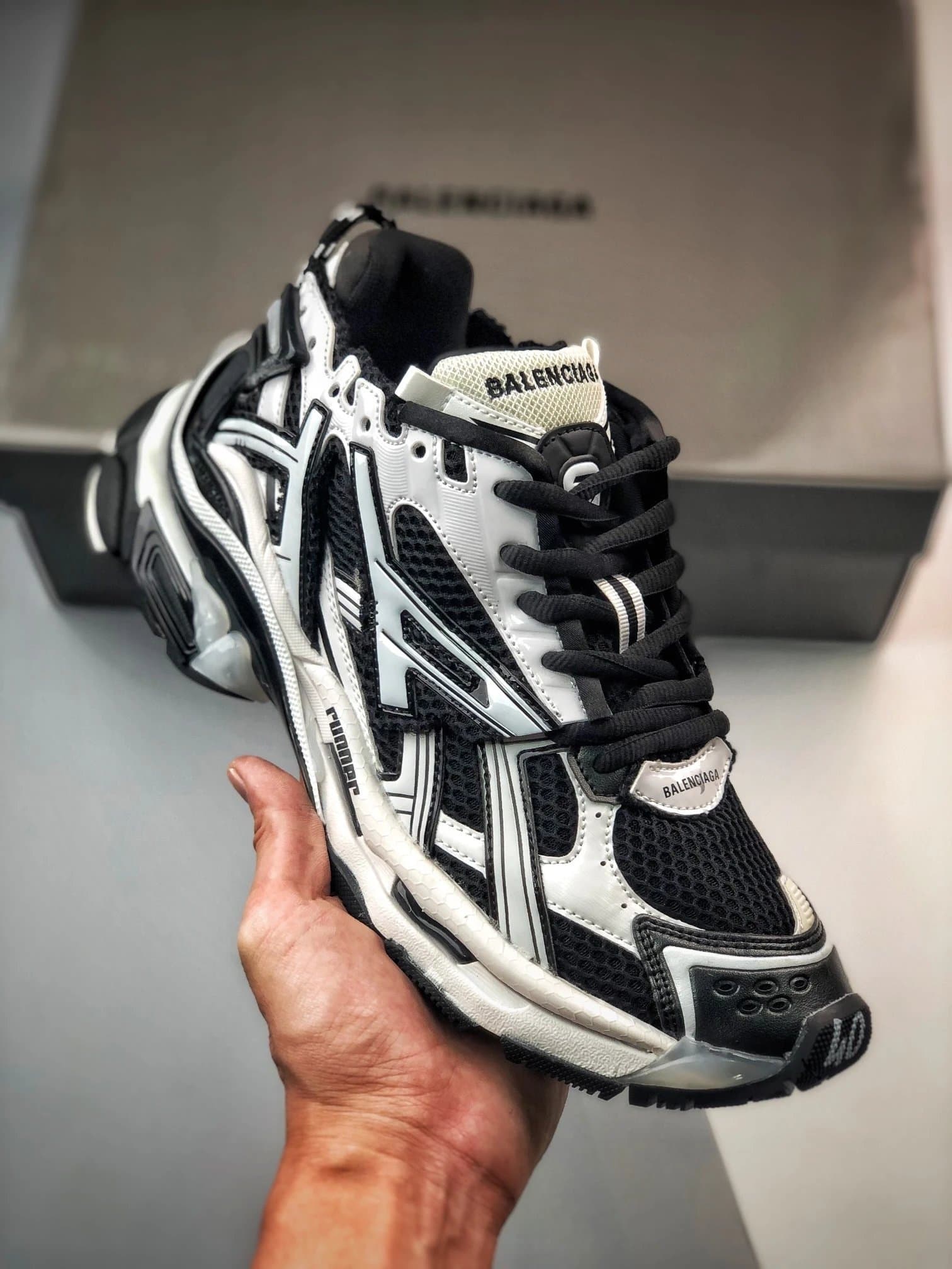 Balenciaga Triple S Silver Mesh — Runner 2