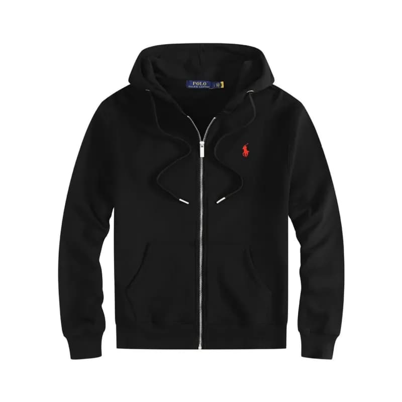 Polo Ralph Lauren Classic Fit Jogger Heather Grey — 拉链黑色红标