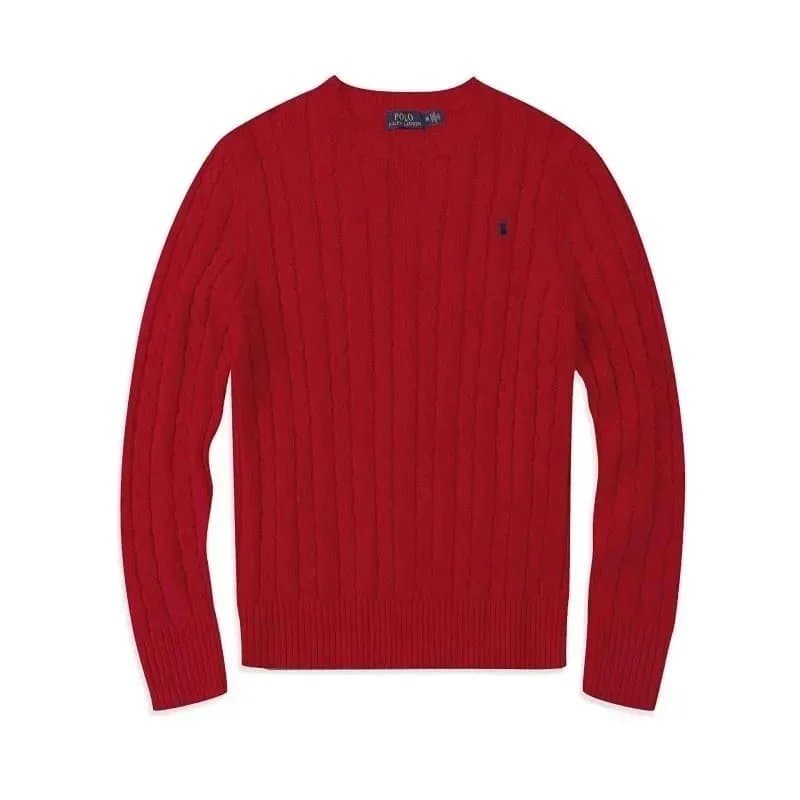 Polo Ralph Lauren Cable Knit Polo Cable Knit — 男装红色6005