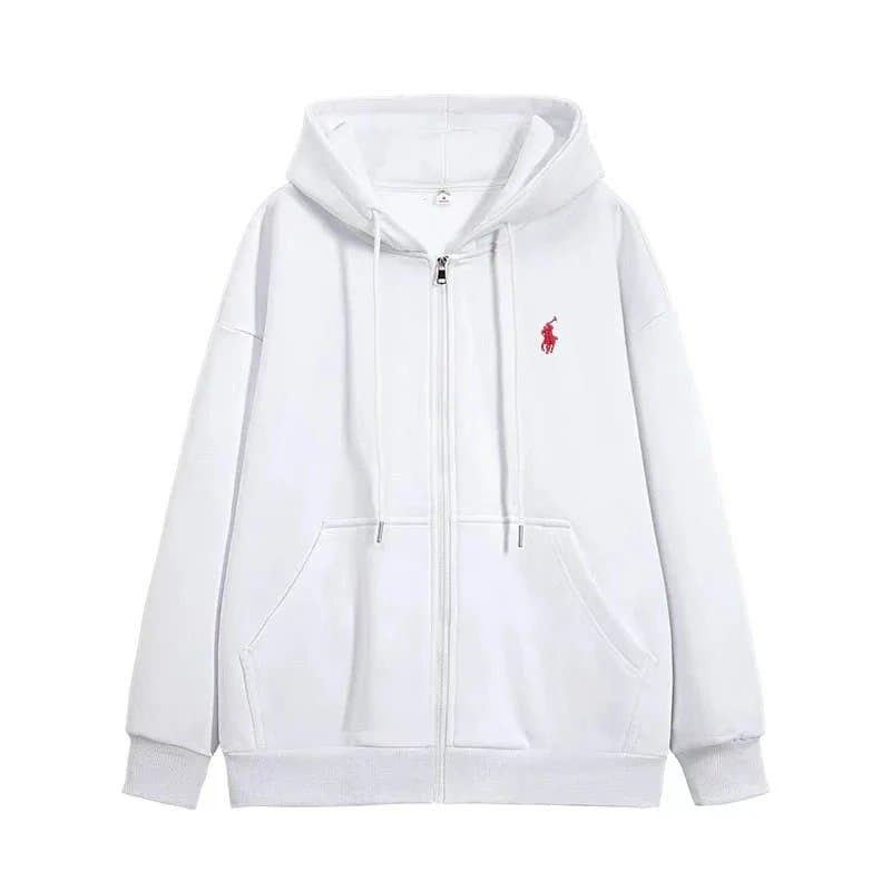 Polo Ralph Lauren Classic Fit Full-Zip Hoodie Solid White — BB19