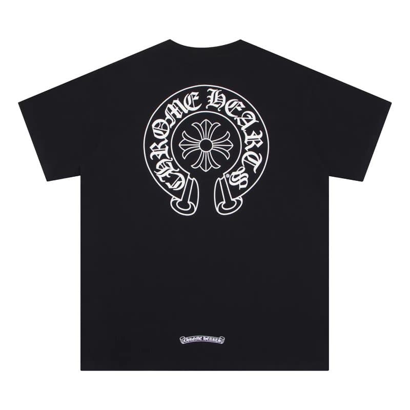 Chrome Hearts Cross Logo Tee Triple Cross Back Print — 6012黑夜光