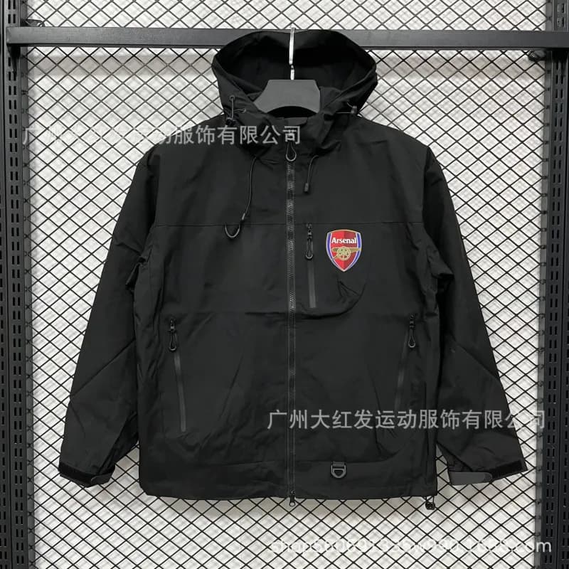 Jordan Softshell Jacket PSG Collaboration — 阿森纳全拉黑色