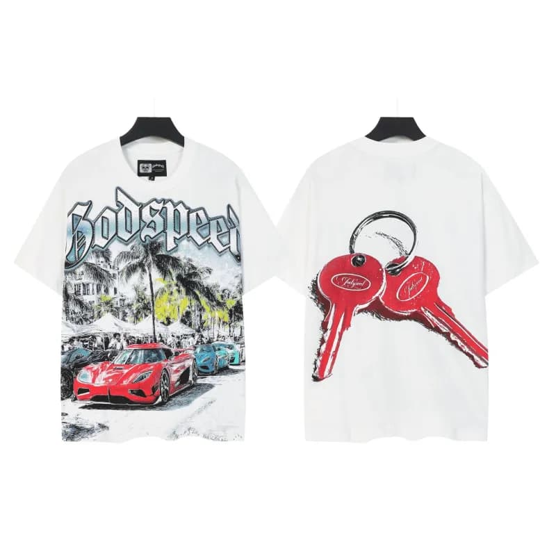 Gallery Dept. Graphic Tee Skeleton Column Print — 5170白色