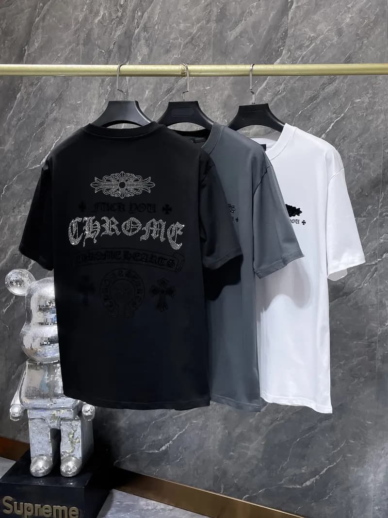 Chrome Hearts Star Tee Studded Star Print — 8996 black