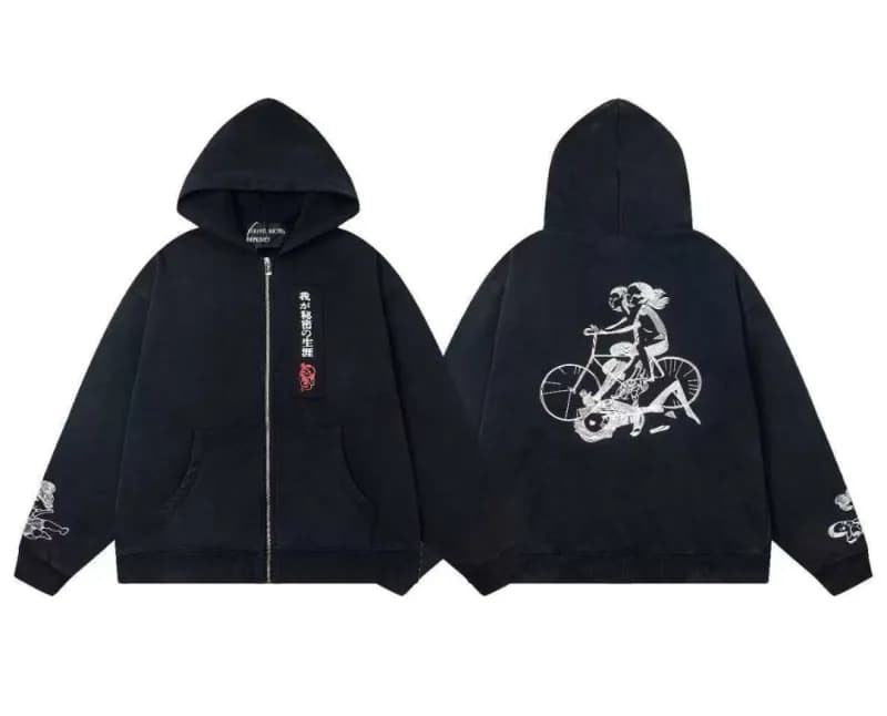 Off-White Oversized Hoodie Eternity and Time Print — ER863