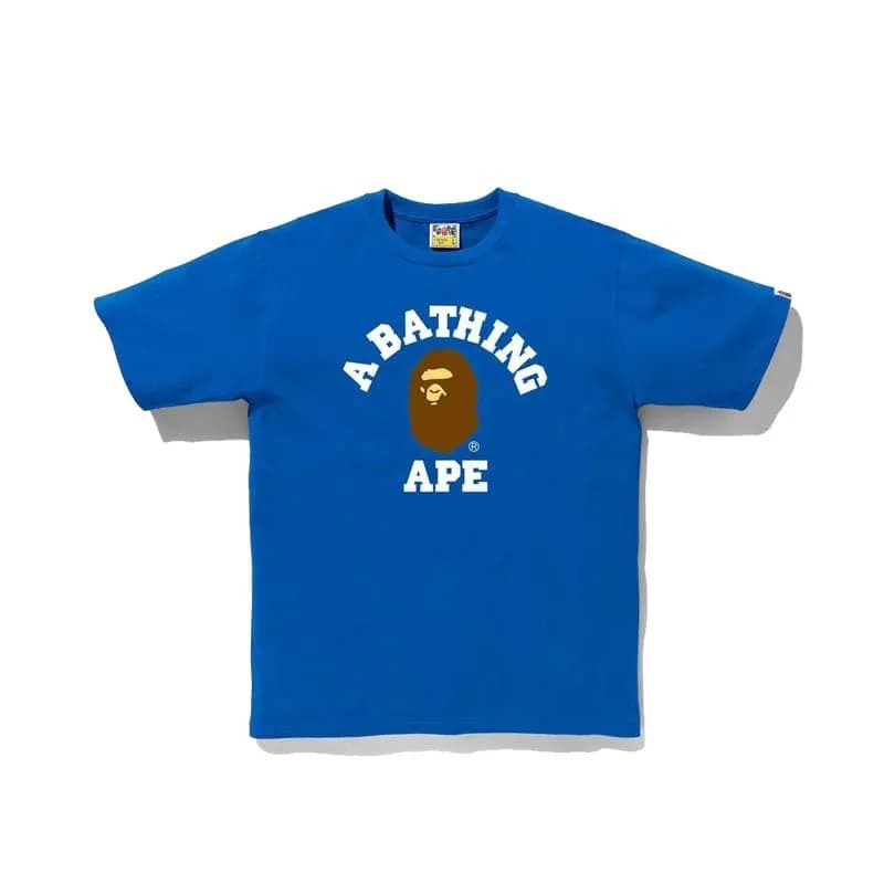 BAPE Short-Sleeve Tee Ape Head Logo — 740蓝色