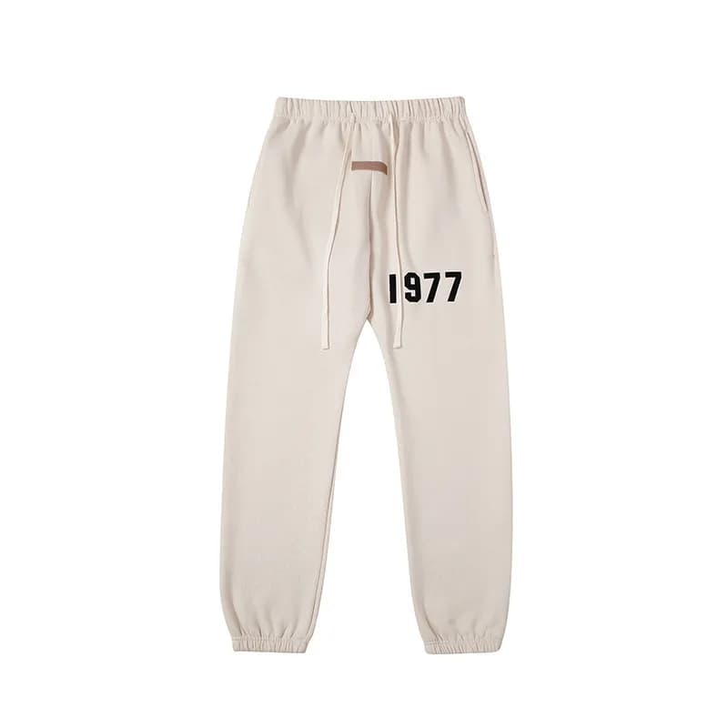 Fear of God Essentials Hoodie and Joggers Set Black — 杏色2211裤子