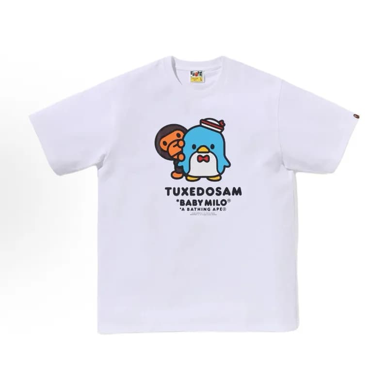 BAPE Graphic T-Shirt Hello Kitty x Baby Milo — 134 white