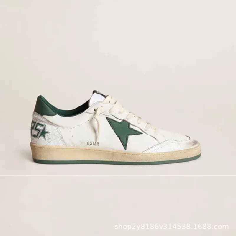 Golden Goose Super-Star Glitter Star — 绿尾
