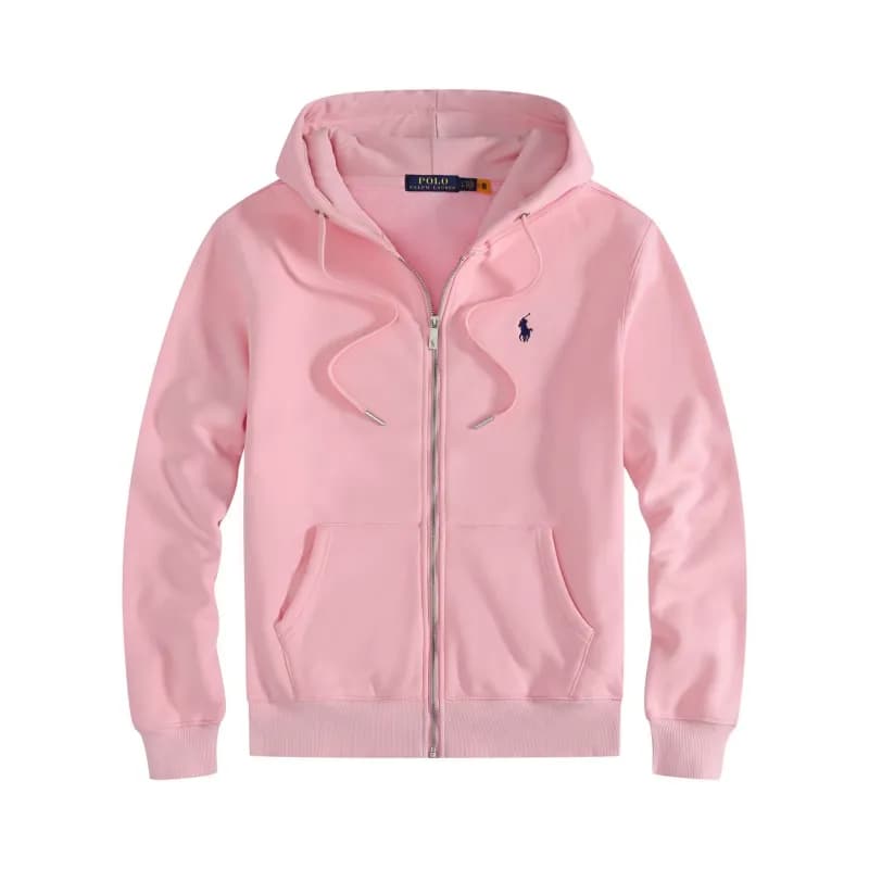 Polo Ralph Lauren Classic Fit Jogger Polo Pony — 拉链款粉色青标