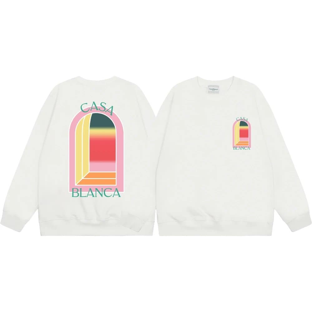 Chrome Hearts Crewneck Sweatshirt Matchbox Logo Print — 083白色