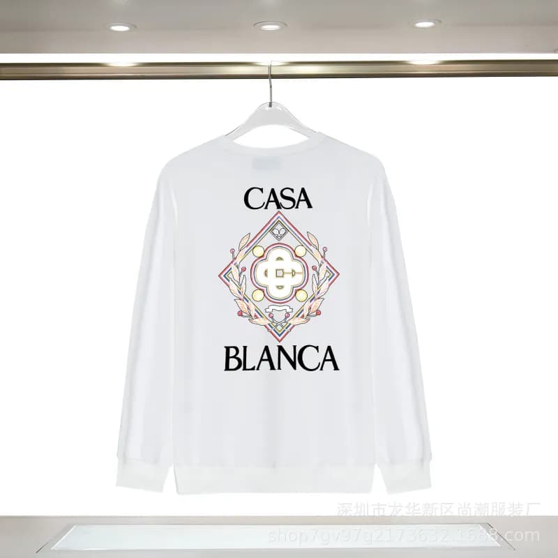 Casablanca Crewneck Sweatshirt Floral Embroidered — CA004