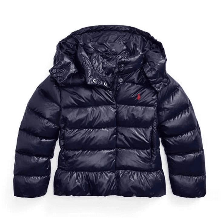 Polo Ralph Lauren Puffer Jacket Glossy Quilted — Ralph Lauren亮藏蓝色-品质