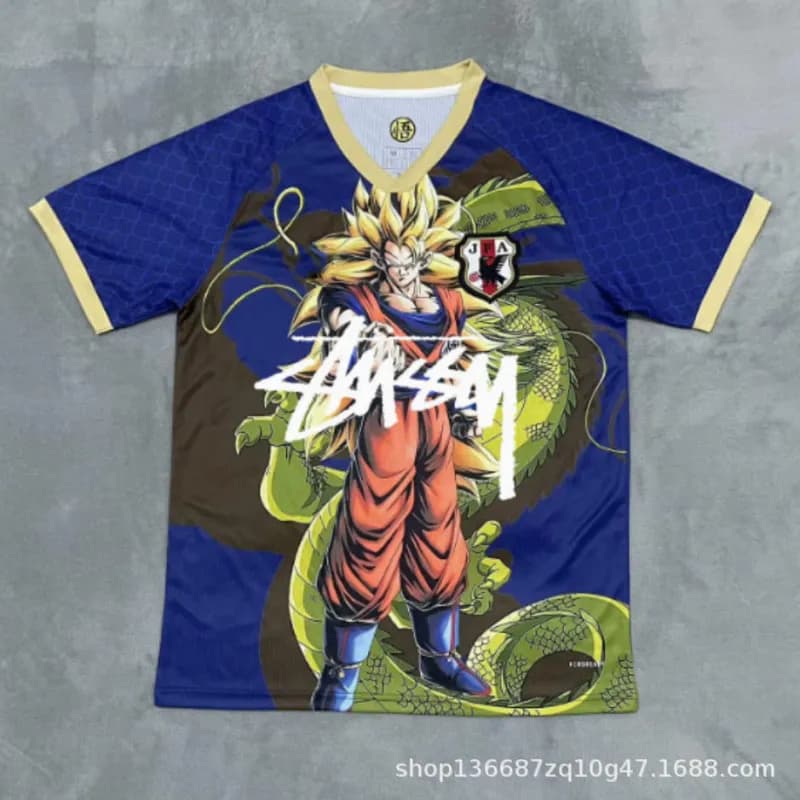 Stüssy V-Neck Jersey Dragon Ball Z Goku Print