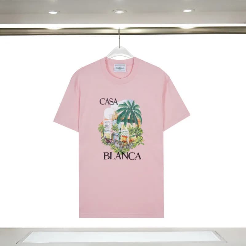Casablanca Graphic T-Shirt Casa Blanca Palm Print