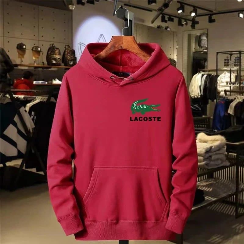 Lacoste Zip-Up Hoodie Heather Grey — 22