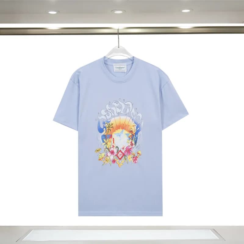 BAPE Graphic T-Shirt Camo Column Print — 863 blue