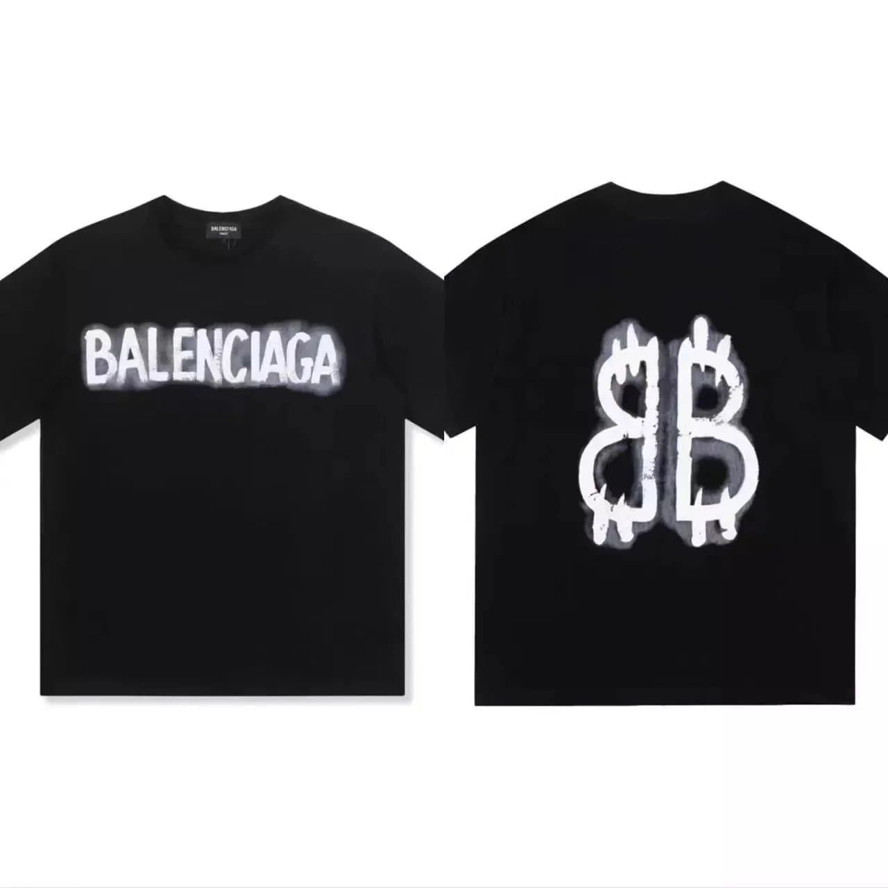 Balenciaga Pixel Logo T-Shirt Pixelated BB — 013