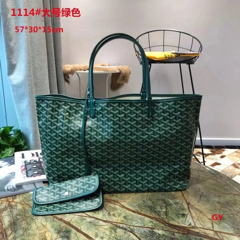 Goyard Saint Louis Tote Large — 大号绿色