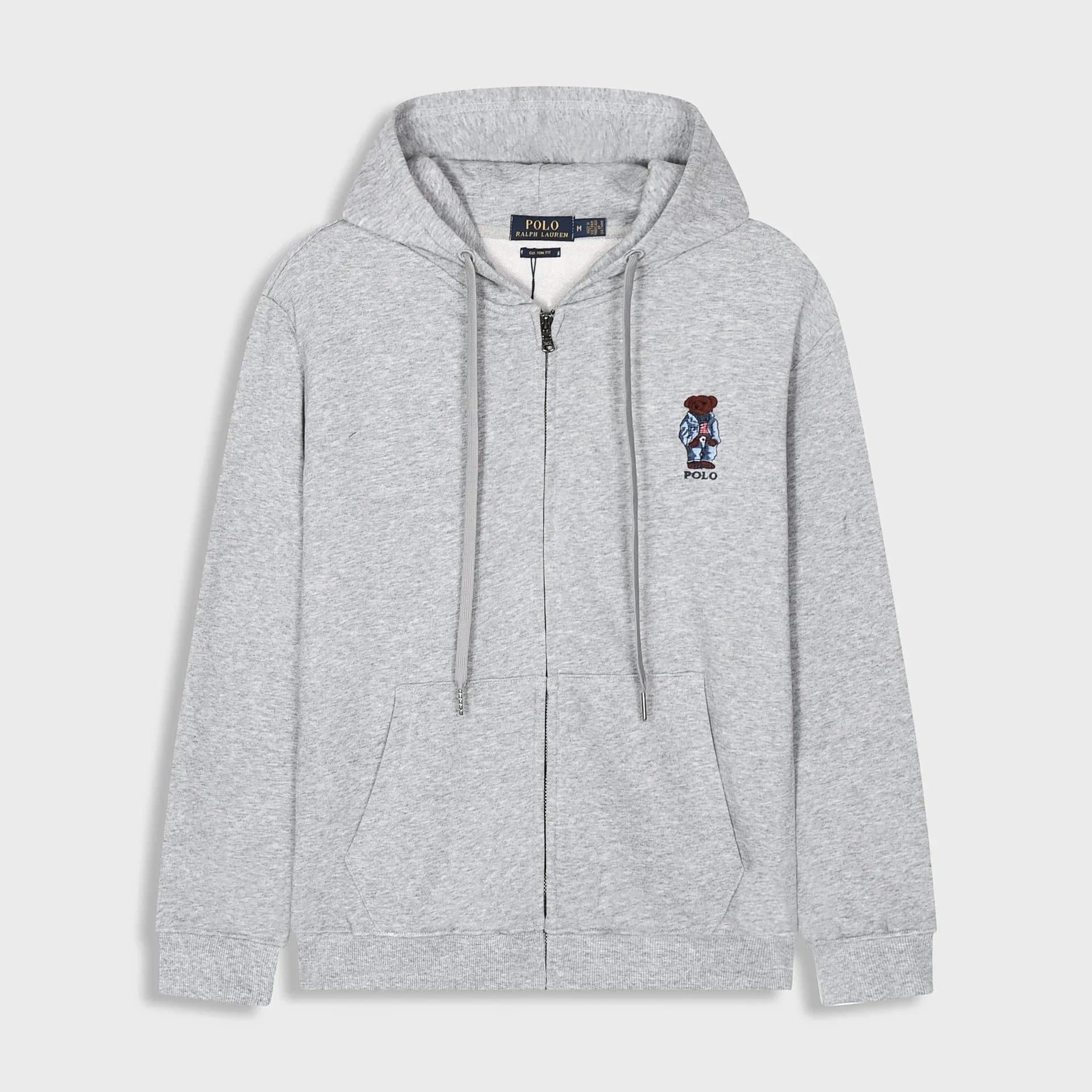 Polo Ralph Lauren Polo Bear Joggers Embroidered Bear Logo — 卫衣小熊灰色
