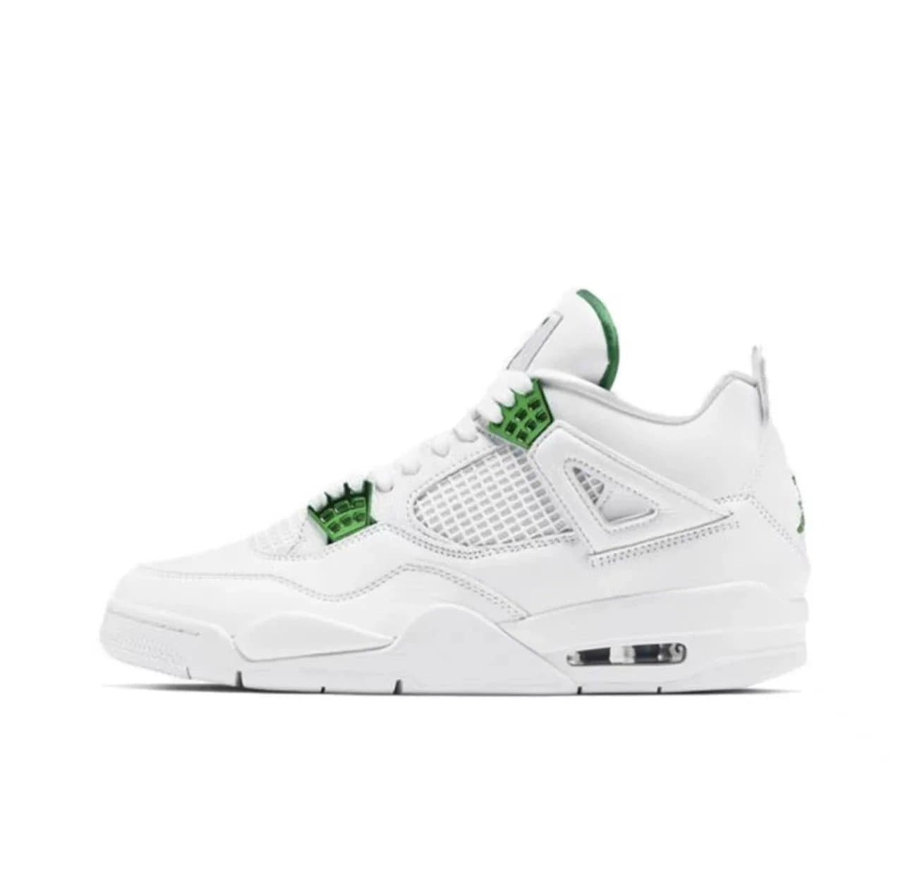 Air Jordan 4 Fire Red — White green