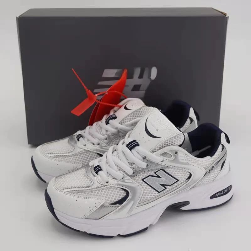 New Balance NB 530 White Green — 白银