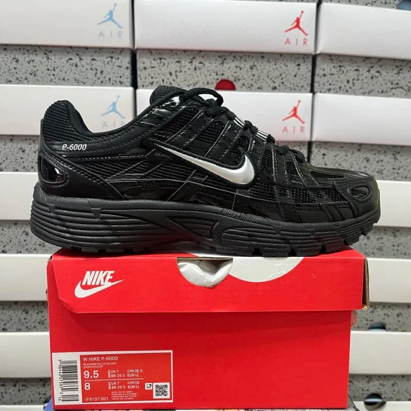 Nike P-6000 Black/Metallic Silver