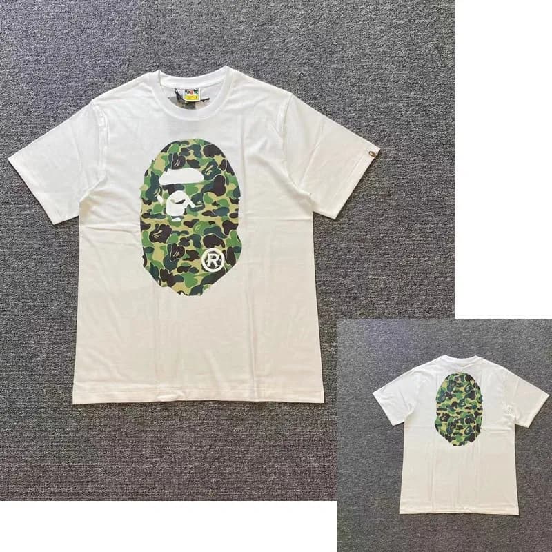 BAPE Ape Head Tee Brown Ape Head — 1002白绿