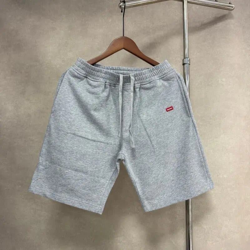 Supreme Box Logo Shorts White — 浅灰色