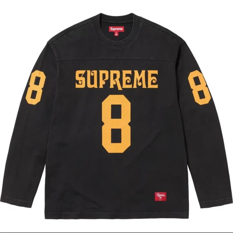 Supreme Football Jersey Black/Yellow
