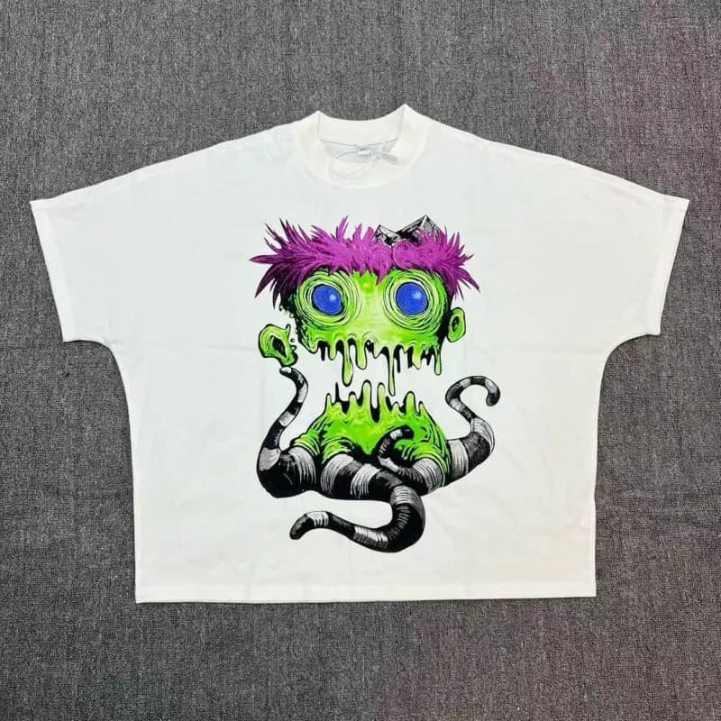 Travis Scott Devil Graphic Tee Red Devil Face Print — 3