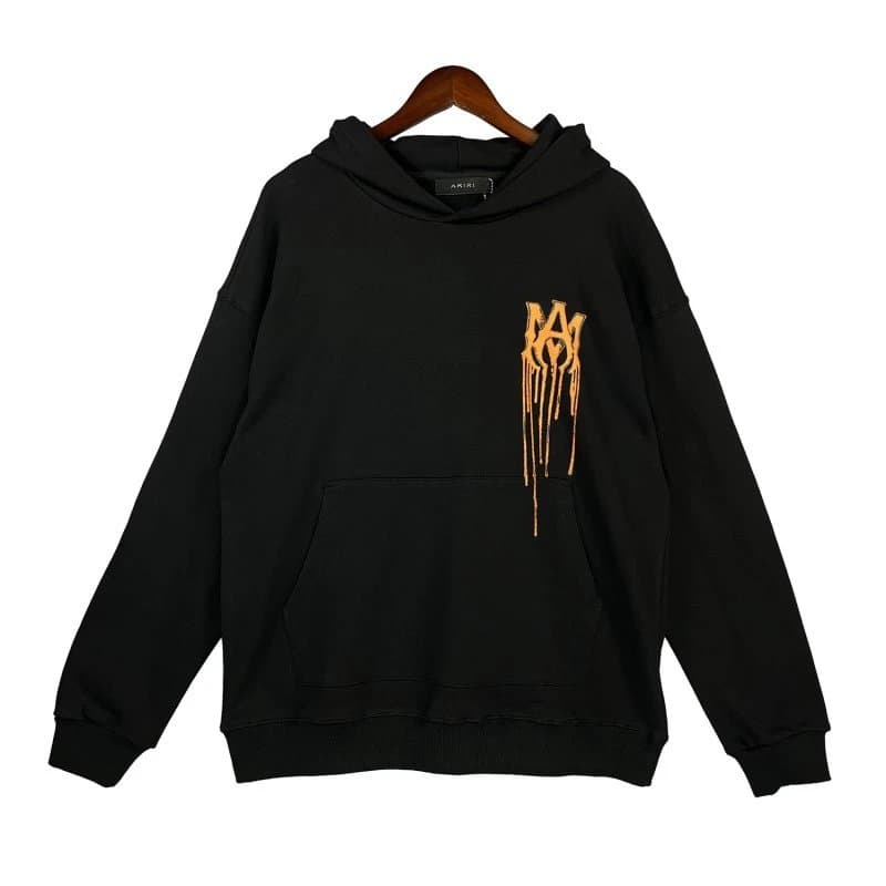 Amiri Hooded Sweatshirt Dripping Logo