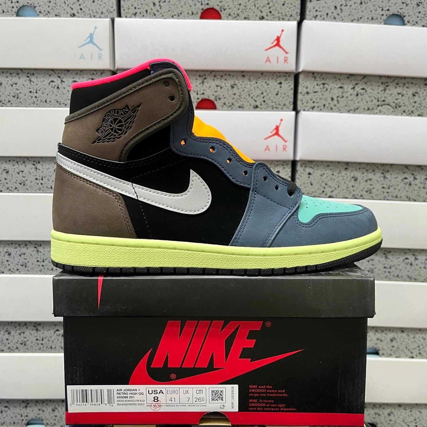 Air Jordan 1 Retro High OG Baroque Brown/Pink Black
